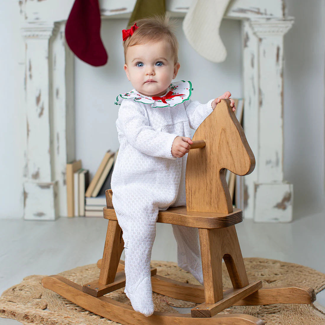 Swiss Candy Cane Footie