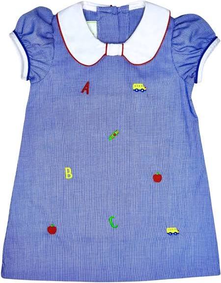 Mini ABCs Blue Check Dress
