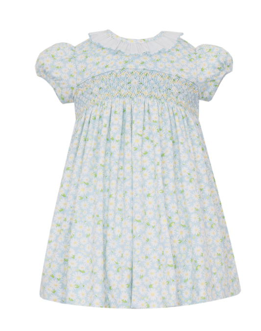 Spring Daisies Smocked Knit Dress