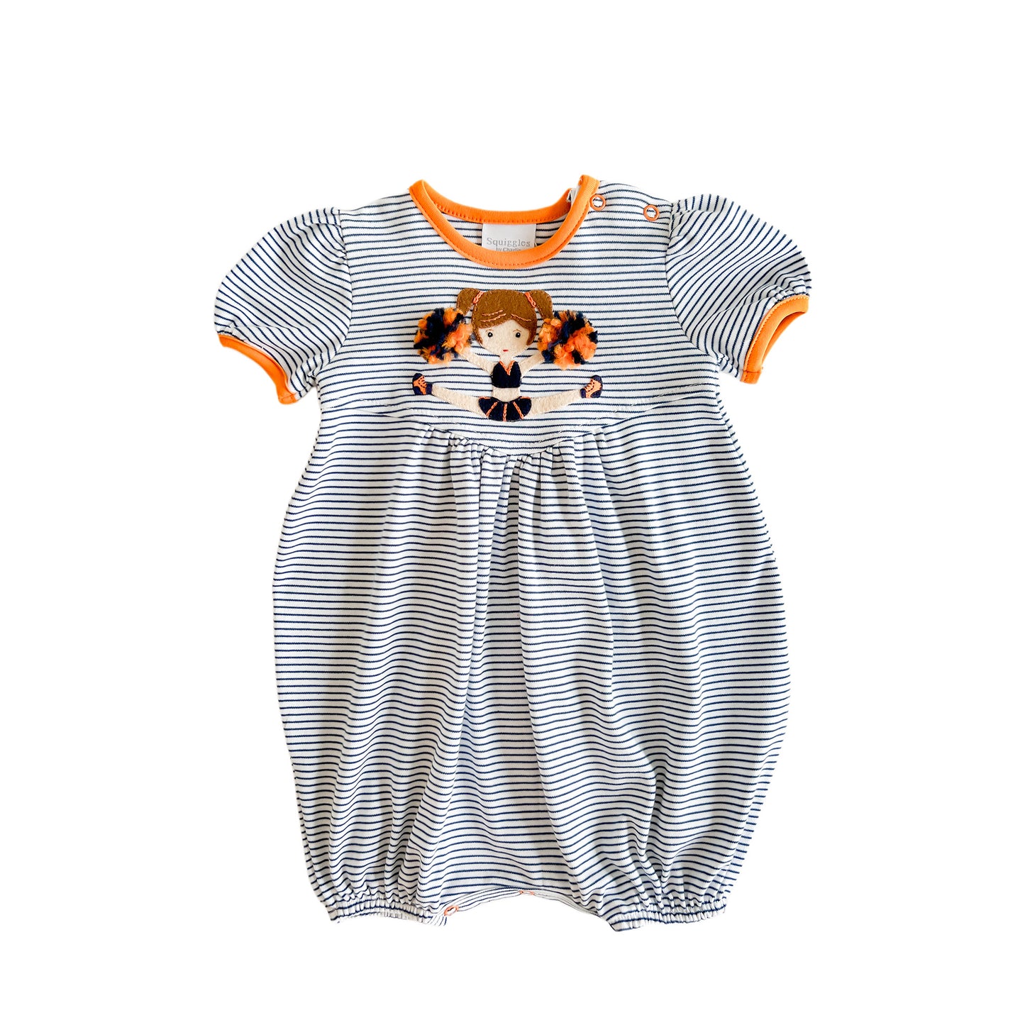 Cheer Bubble Auburn Orange Trim