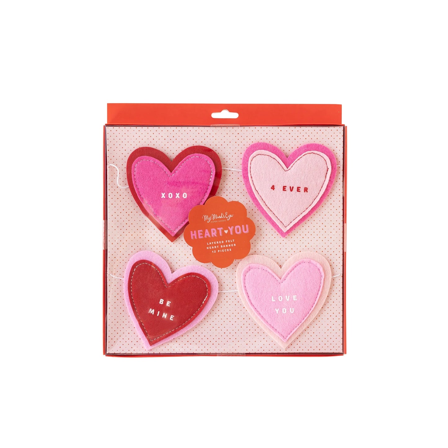 Felt Heart Banner Set